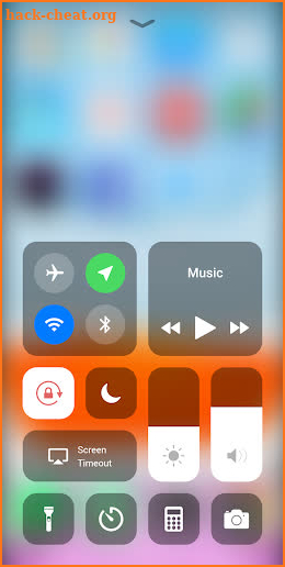 Control Center iOS 14 screenshot