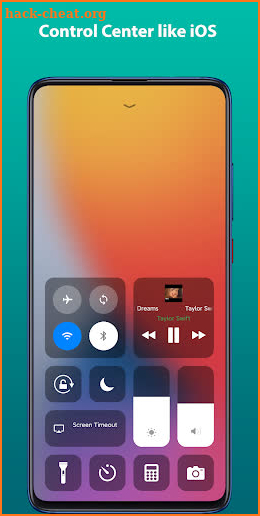 Control Center iOS 17 Phone 15 screenshot