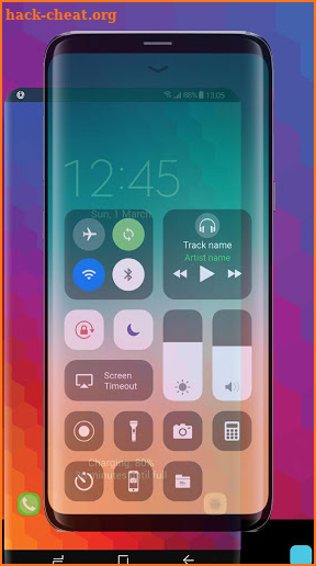 Control Center - iOS - Control Panel - iphone screenshot