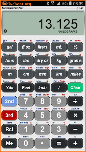 ConversionCalc Plus screenshot