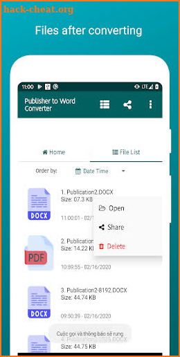 Convert Publisher to Word screenshot