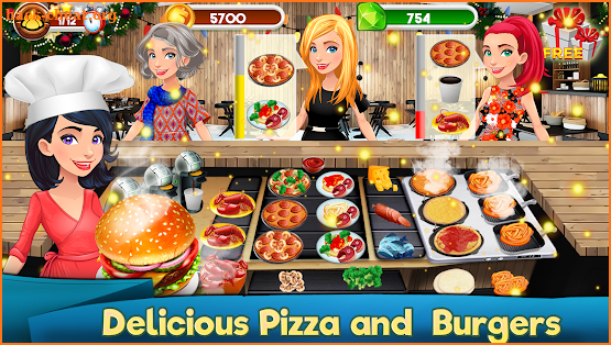 Cooking Games Restaurant Burger Chef Pizza Sushi screenshot