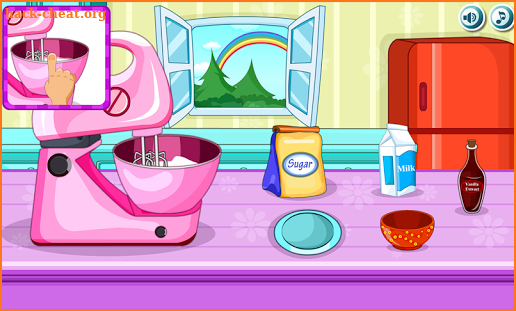 Cooking Rainbow Birthday Cake screenshot