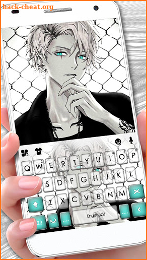 Cool Anime Boy Keyboard Theme screenshot