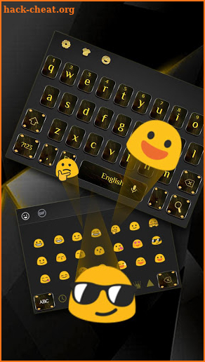 Cool Black Gold Keyboard screenshot