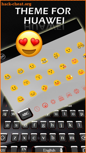 Cool Black Keyboard For HUAWEI screenshot