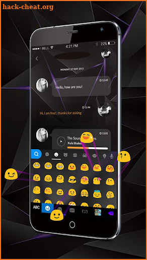 Cool Black Keyboard Theme screenshot