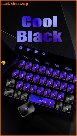 Cool Black Violet Keyboard screenshot