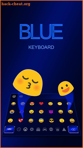 Cool Blue Keyboard screenshot