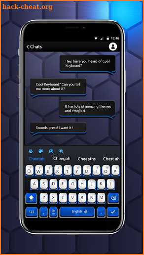 cool blue typing fast keyboard screenshot