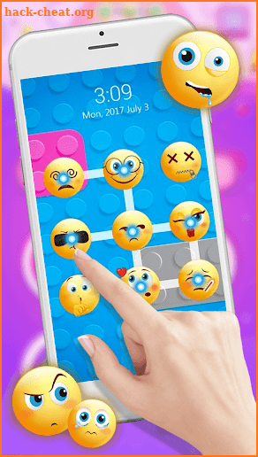 Cool Emoji 3D Live Lock Screen Wallpapers Security screenshot