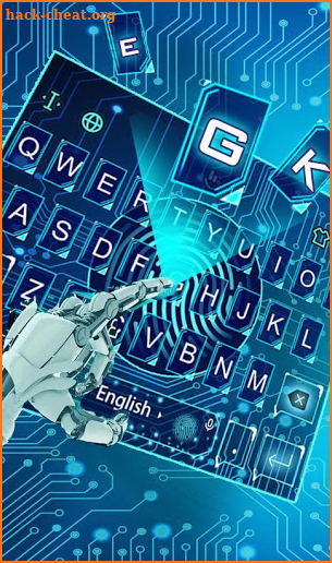 Cool Fingerprint Style Keyboard Theme screenshot