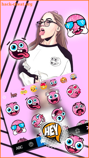 Cool Girl Swag Keyboard Theme screenshot