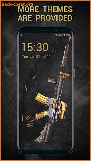 Cool Gun Shooting Lock Screen screenshot