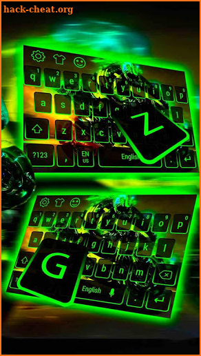 Cool Motorcyclist Keyboard screenshot