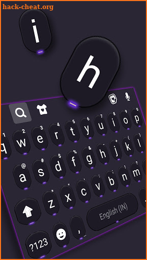 Cool Neon SMS Keyboard Background screenshot