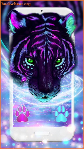 Cool Neon Tiger 3D Live Lock Screen Wallpapers screenshot