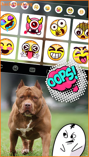 Cool Pitbull Keyboard Background screenshot