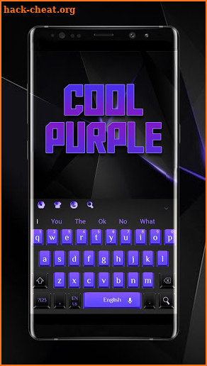 Cool Purple Keyboard screenshot