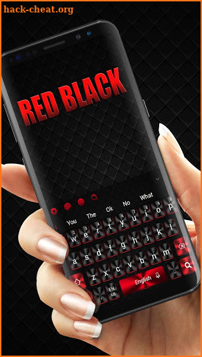 Cool Red Black Keyboard screenshot