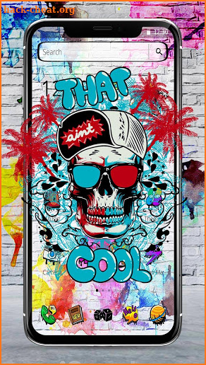 Cool Skull Graffiti Theme screenshot