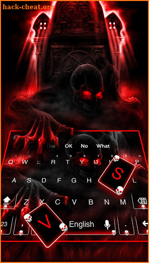 Cool Skull keyboard screenshot