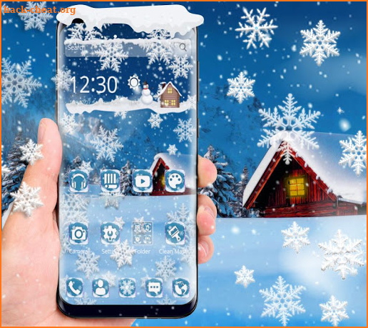 Cool Snow Flake Theme screenshot