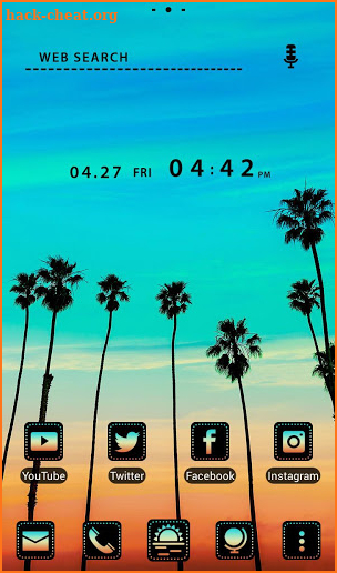 Cool Wallpaper Tequila Sunrise Theme screenshot