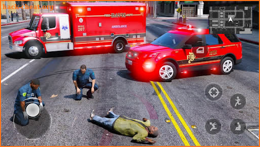 Cop Firefighter Car Games screenshot