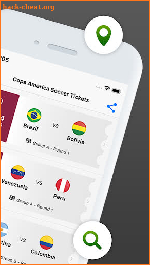 Copa America Soccer Tickets - Price Comparison screenshot