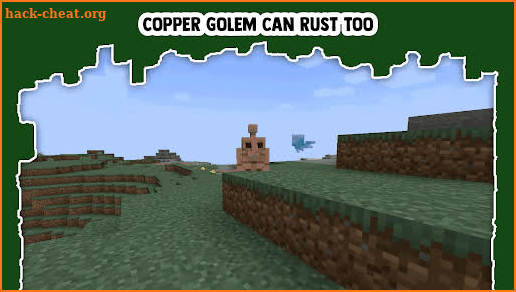 Copper golem MCPE mod screenshot