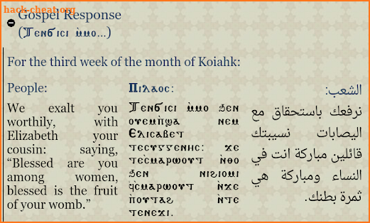 Coptic Reader screenshot