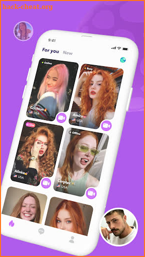 Cora - Live video chat  screenshot