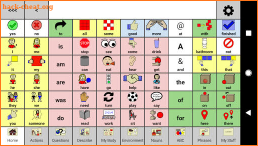 CoreVOICE - AAC core board by Central Speech screenshot