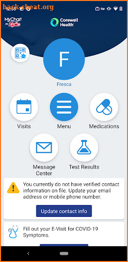 Corewell Health App screenshot