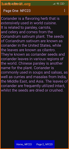 Coriander screenshot