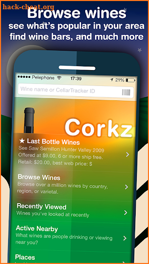 Corkz - Wine Info App -Reviews screenshot