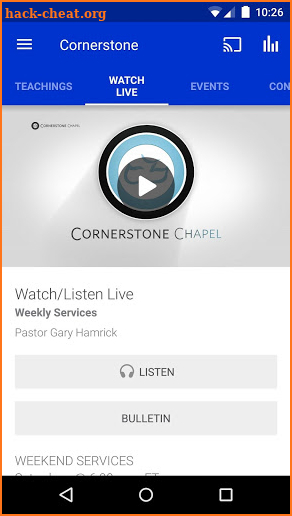 Cornerstone Chapel screenshot