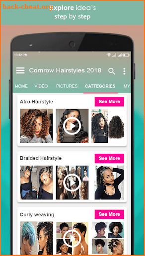 Cornrow Hairstyles 2018 screenshot