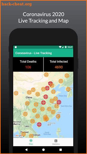 Coronavirus Live Tracker & Map screenshot