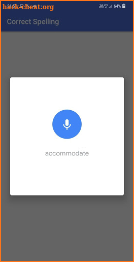 Correct Spelling: Voice based Spelling checker screenshot
