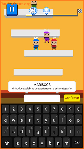 Correr Palabras -Juego de carreras de mecanografía screenshot