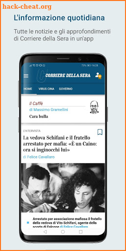 Corriere della Sera screenshot