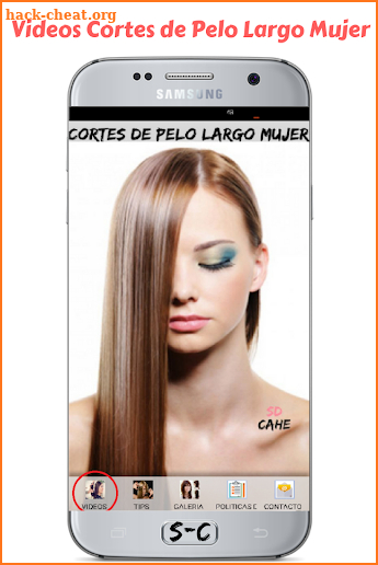 Cortes de Pelo Largo Mujer screenshot