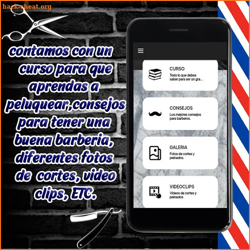 Cortes Masculinos – Curso de Barberia screenshot