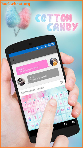 Cotton Pastel Keyboard Theme screenshot