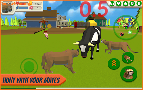 Cougar Simulator: Big Cat Family Game screenshot