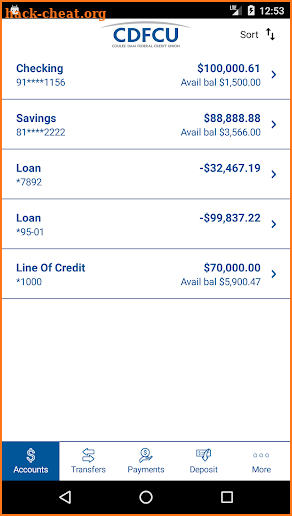 Coulee Dam FCU screenshot