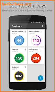 Countdown Days - App & Widget screenshot