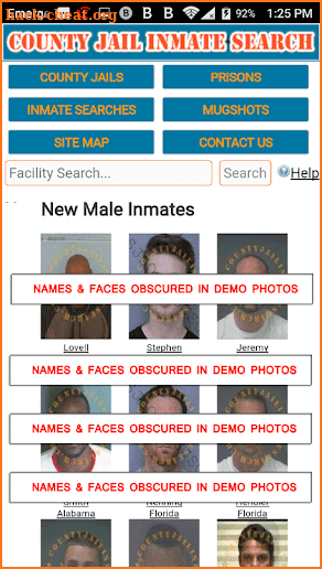 County Jail Inmate Search 2018 screenshot